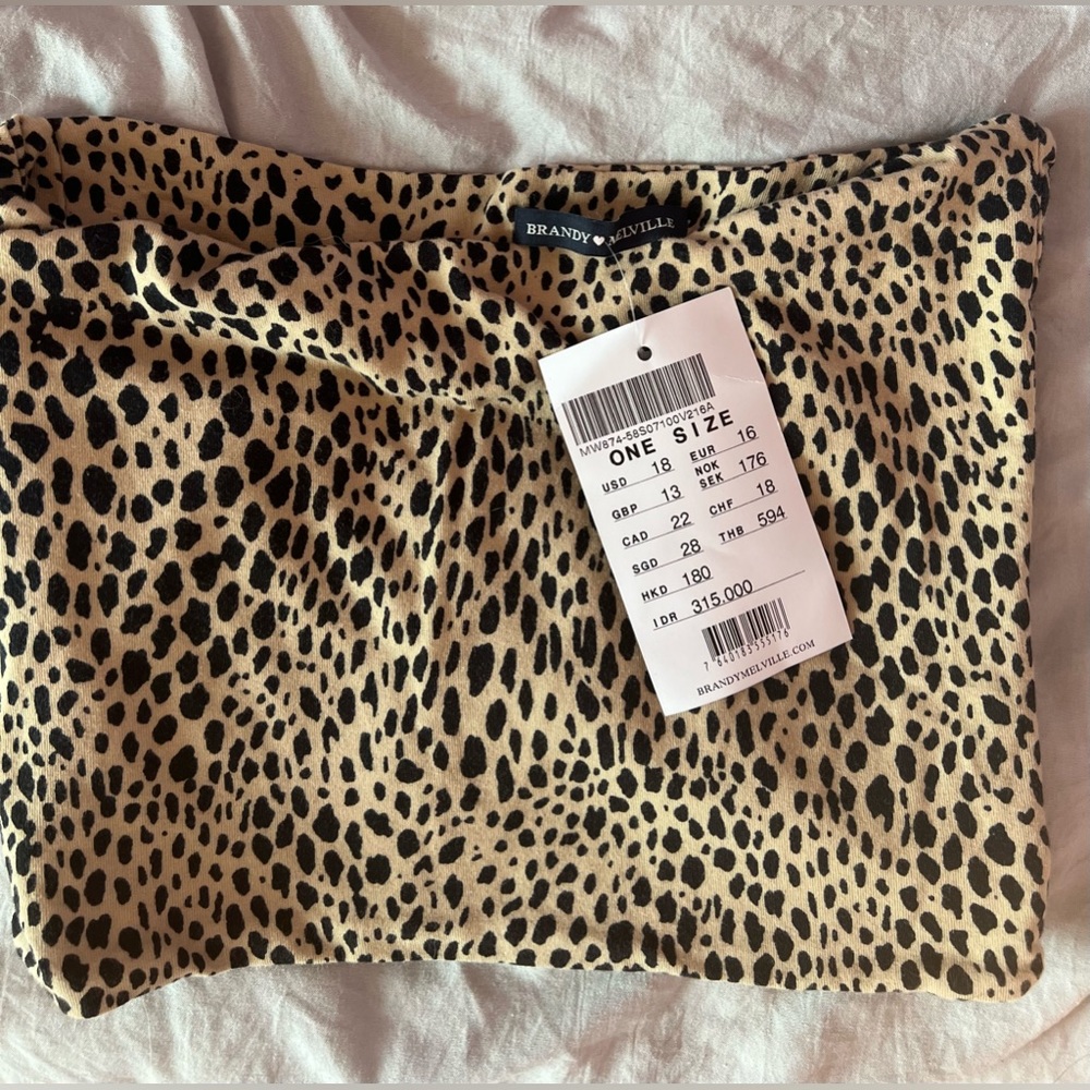 Brandy Melville Cheetah Tube Top